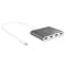 Фото - Адаптер J5create USB-A - 4 HDMI (M/F), Silver (JCA366-N) | click.ua