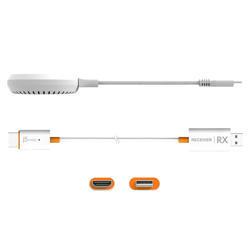 Удлинитель J5create USB-C - HDMI (M/M) до 15 м White (JVAW62-N)