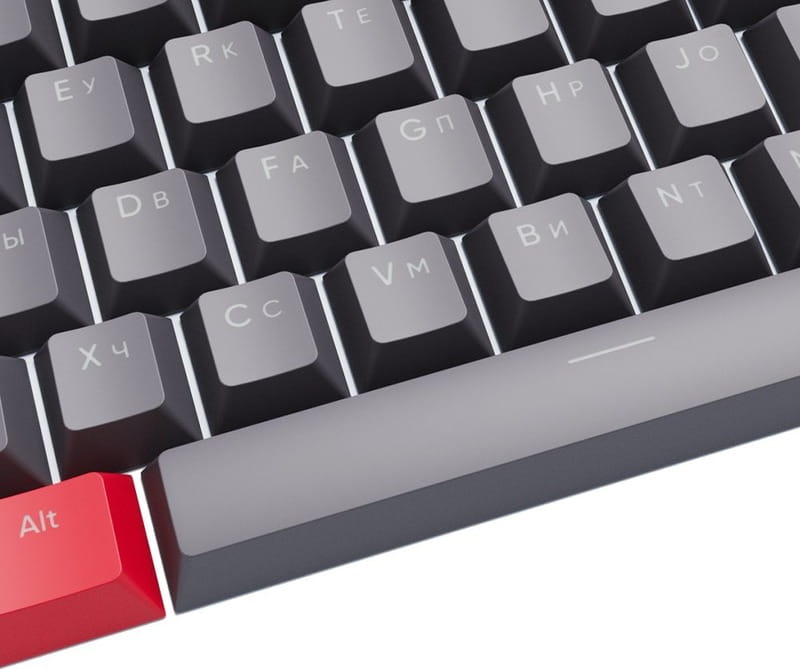 Набор кейкапов Dark Project PBT KS-42 ENG/UA/RU Black/Red (DP-KS-0042)