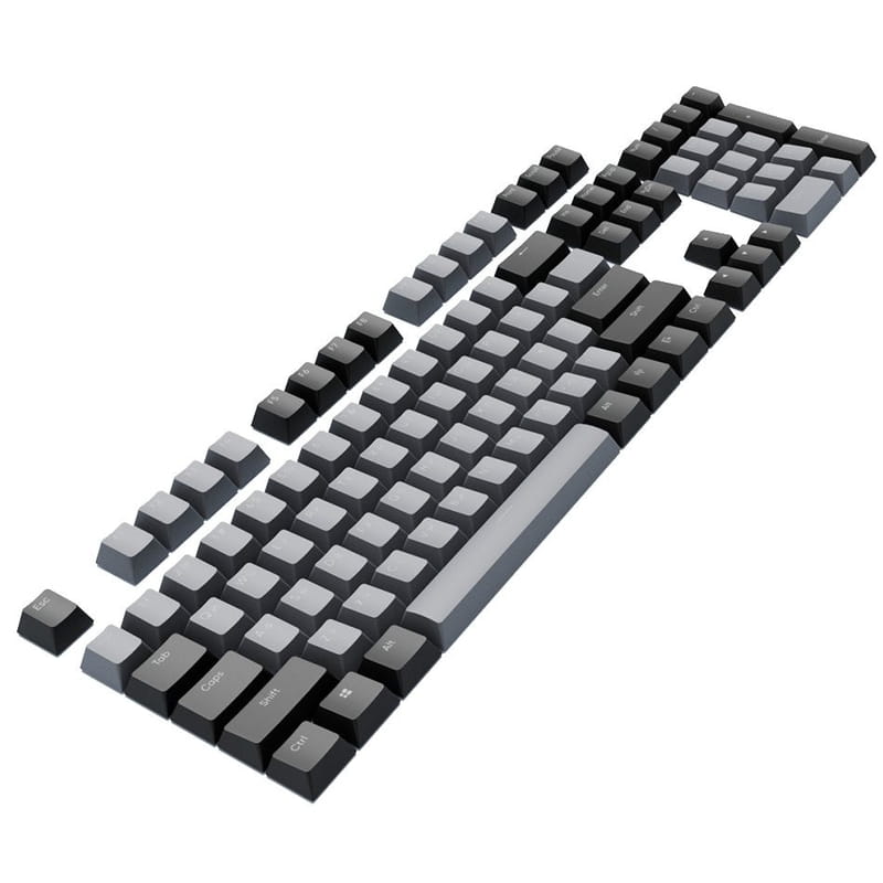 Набор кейкапов Dark Project PBT KS-46 PBT ENG/RU/UA Gray/Black (DP-KS-0046)