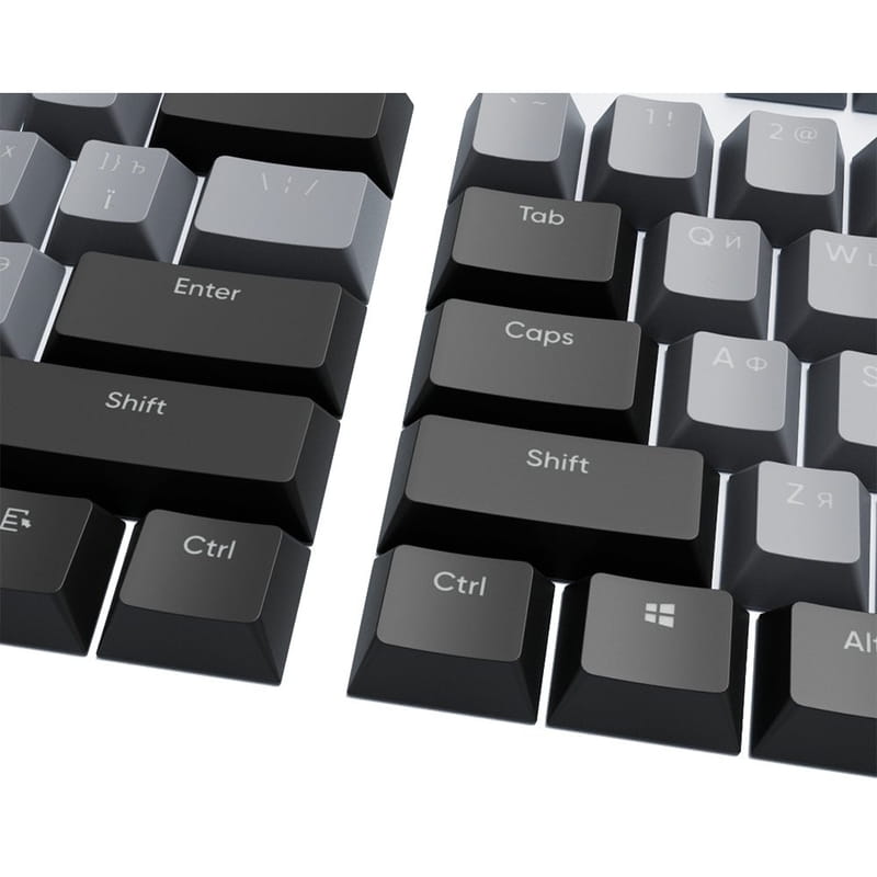 Набор кейкапов Dark Project PBT KS-46 PBT ENG/RU/UA Gray/Black (DP-KS-0046)