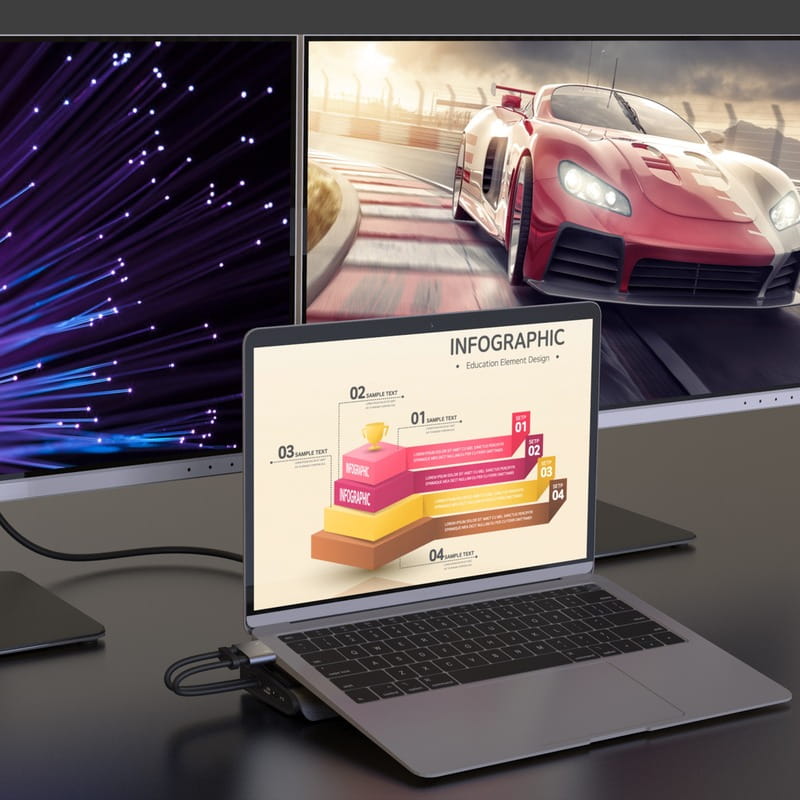 Док-станція J5create USB-C 12-в-1 (JCD552-N)