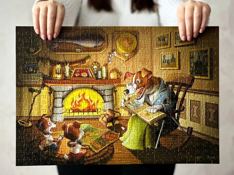 Пазл UkrainianPuzzles Пес Патрон на пенсії