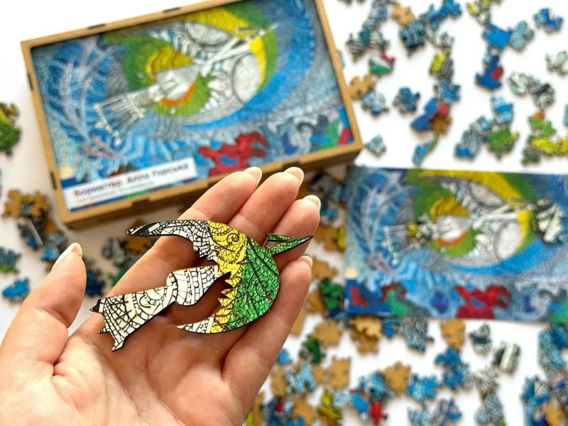 Пазл дерев`яний UkrainianPuzzles Боривітер. Алла Горська