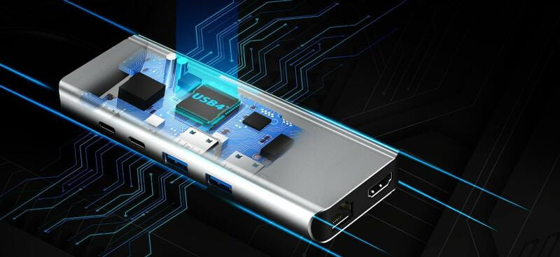 USB-хаб J5create USB-C 6-в-1 Grey (JCD403-N)