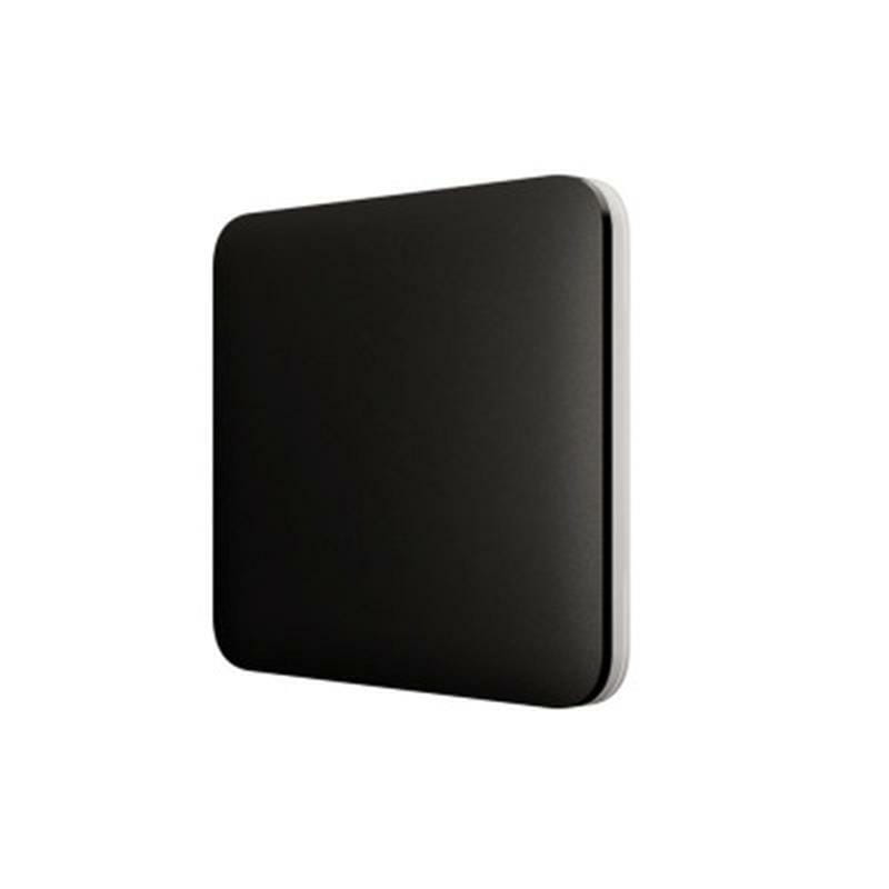 Кнопка для одноклавишного или проходного выключателя Ajax SoloButton (1-gang/2-way) Black