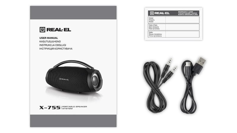 Акустична система REAL-EL X-755 Black