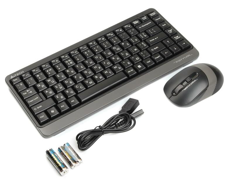 Комплект (клавіатура, миша) бездротовий A4Tech FG1110 Grey