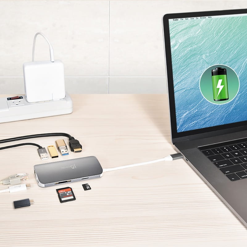 Док-станція J5create USB-C 9-в-1 (JCD383-N)