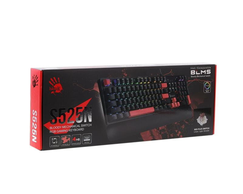 Клавиатура Bloody S525N Fire Black