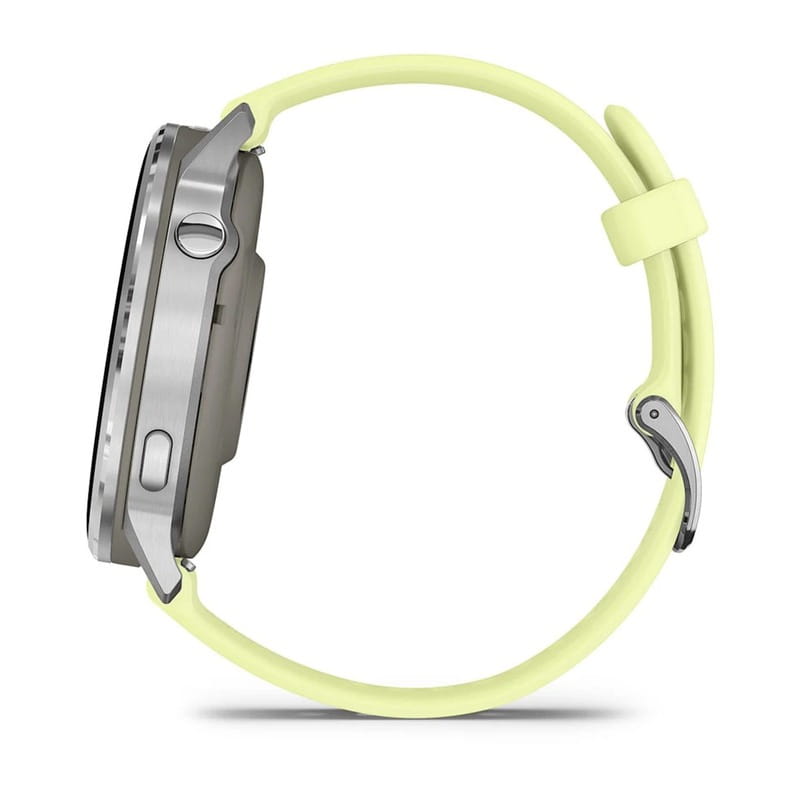 Смарт-годинник Garmin Venu 4 45mm Silver with Citron Silicone (010-03014-42)