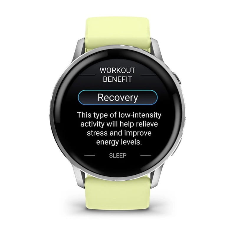Смарт-годинник Garmin Venu 4 45mm Silver with Citron Silicone (010-03014-42)