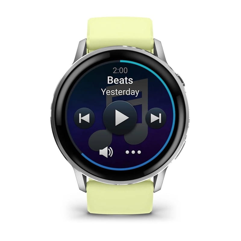 Смарт-годинник Garmin Venu 4 45mm Silver with Citron Silicone (010-03014-42)