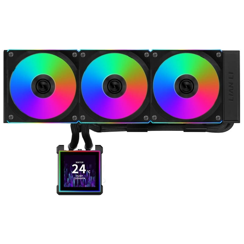 Система водяного охлаждения Lian Li HydroShift II LCD-S 360CL Black (G89.GHS2LCDS36CB.00)