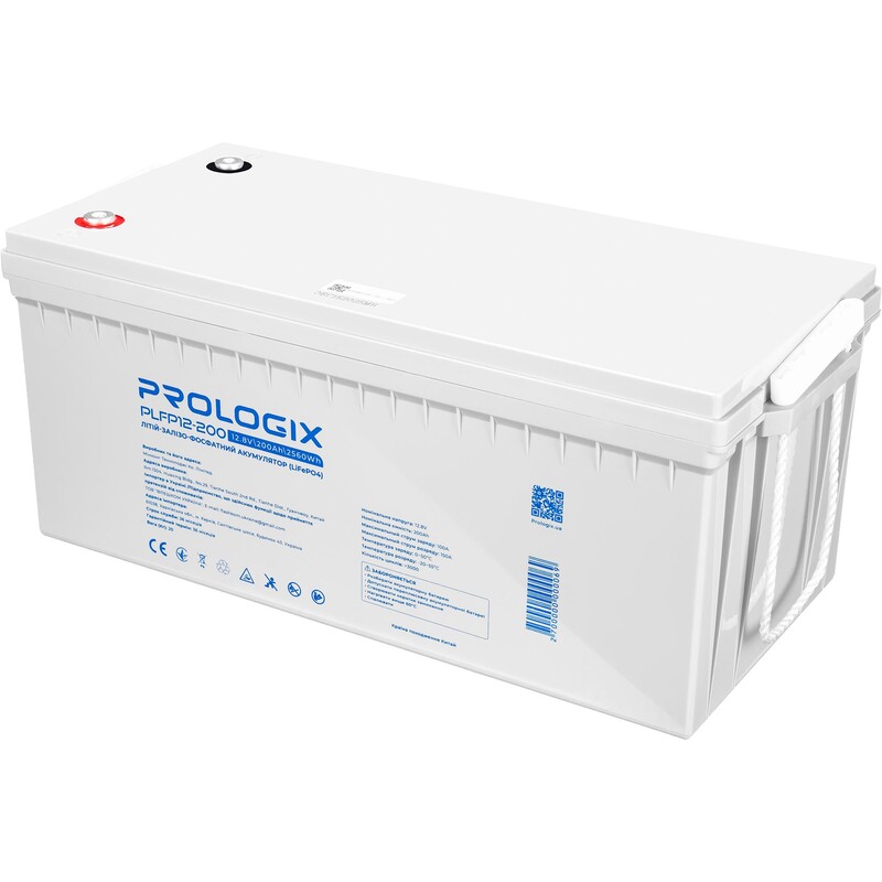 Акумуляторна батарея Prologix 12.8V 200AH 2560Wh (PLFP12-200) LiFePO4