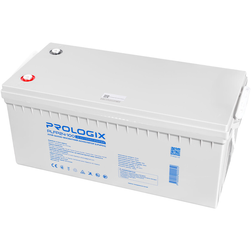 Аккумуляторная батарея Prologix 25.6V 100AH 2560Wh (PLFP24-100) LiFePO4