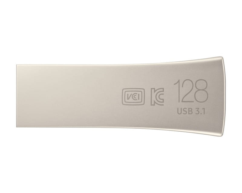 Флеш-накопичувач USB3.1 128GB Samsung Bar Plus Champagne Silver (MUF-128BE3/APC)