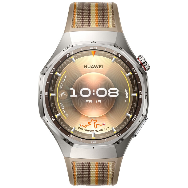 Смарт-годинник Huawei Watch GT 6 Pro 46mm Titanium with Brown Woven Strap (55020FTS)