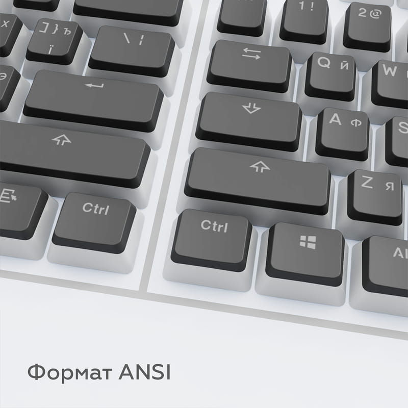 Набор кейкапов Dark Project PBT KS-0049 ENG/UA/RU Black (DP-KS-0049)