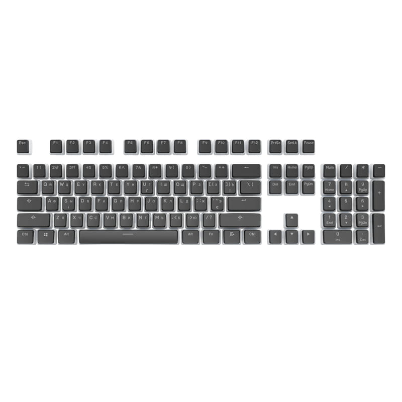 Набор кейкапов Dark Project PBT KS-0049 ENG/UA/RU Black (DP-KS-0049)
