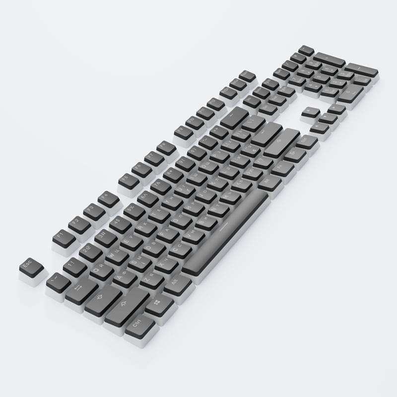 Набор кейкапов Dark Project PBT KS-0049 ENG/UA/RU Black (DP-KS-0049)