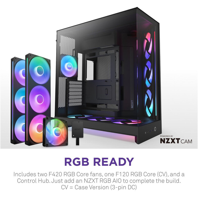Корпус NZXT H9 Flow RGB+ Black (CM-H92FB-P1)