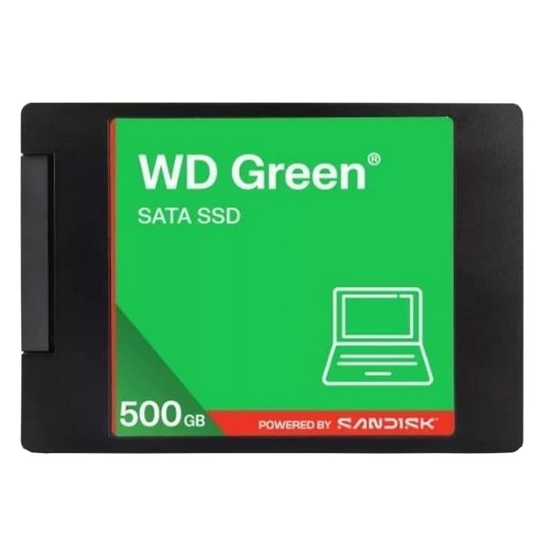 Накопитель SSD  500GB WD Green 2.5" SATA III 3D NAND (WDS500G5G0A)