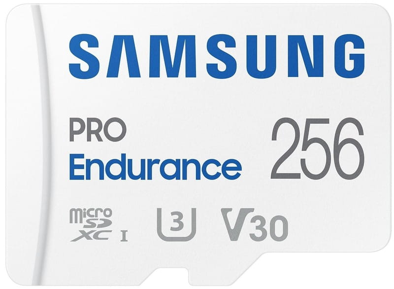 Карта пам`ятi MicroSDXC 256GB UHS-I/U3 Samsung Pro Endurance R100/W40MB/s + SD-адаптер (MB-MJ256KA/EU)