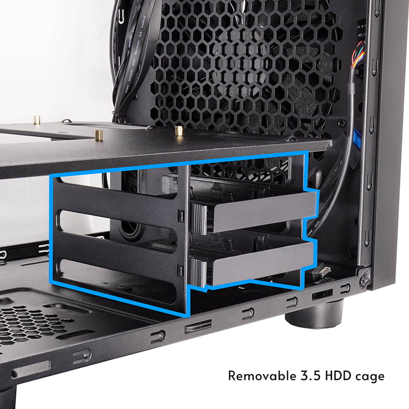 Корпус Chieftec The Cube Black (CI-03B-OP)