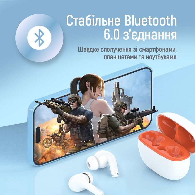Bluetooth-гарнитура СolorWay Slim TWS-5 Earbuds White (CW-TWS5WT)