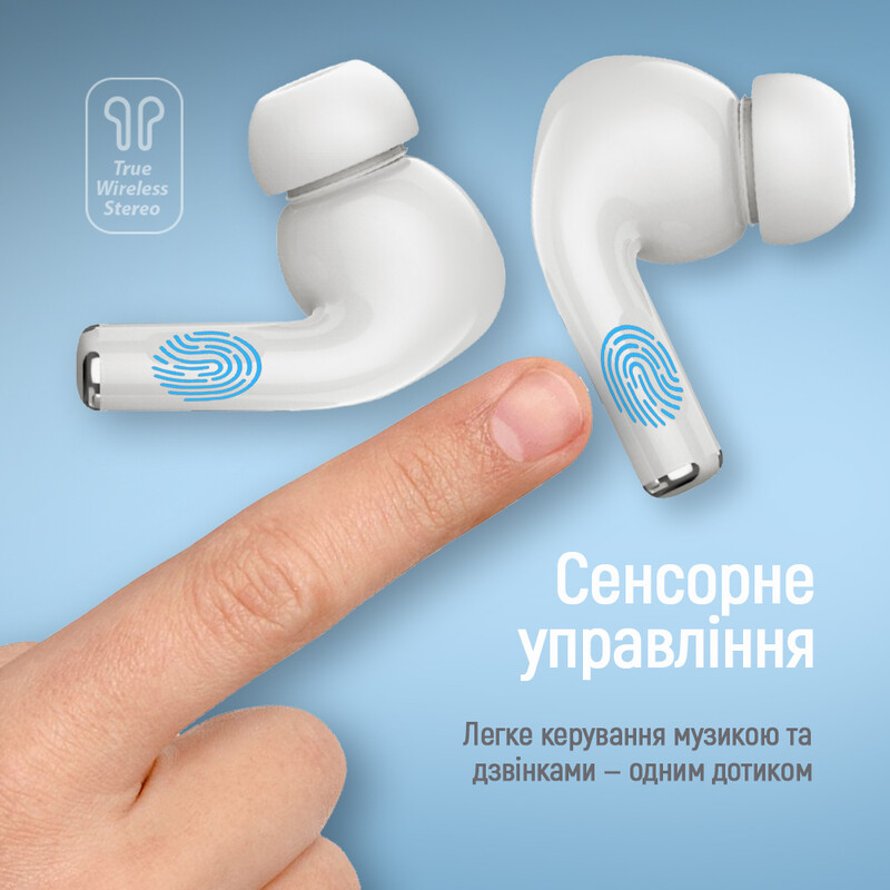 Bluetooth-гарнитура СolorWay Slim TWS-5 Earbuds White (CW-TWS5WT)