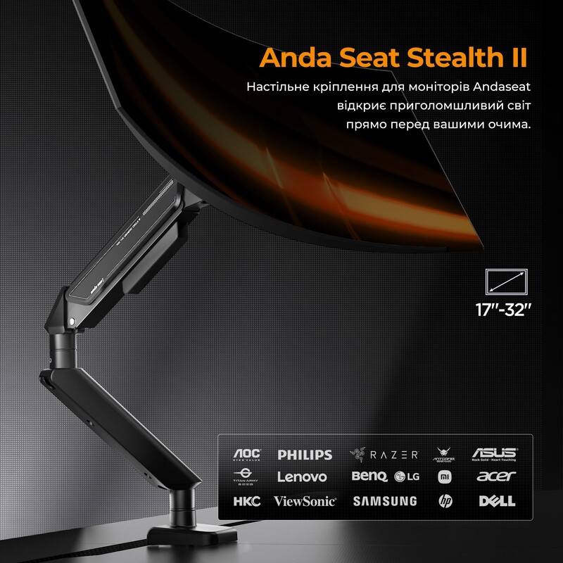 Кронштейн Anda Seat Stealth II 17"-32" Blue (AD-W-A6D-1S-BS) (VESA100х100)