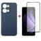 Фото - Чохол-накладка Dengos Carbon для Oppo Reno13 5G Blue (DG-KM-177) + захисне скло | click.ua