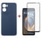 Фото - Чохол-накладка Dengos Carbon для Motorola Moto G05 Blue (DG-KM-179) + захисне скло | click.ua