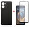 Фото - Чохол-накладка Dengos Carbon для Motorola Moto G05 Black (DG-KM-178) + захисне скло | click.ua