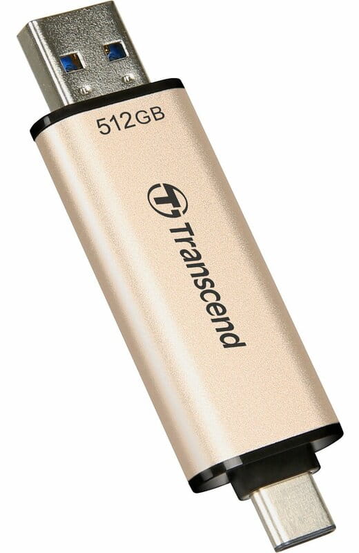 Флеш-накопичувач USB3.2 512GB Type-C Transcend JetFlash 930 Gold (TS512GJF930C)