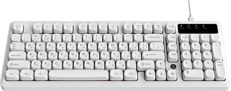 Клавіатура Ajazz AF98 Black USB-C White (AF98-W)