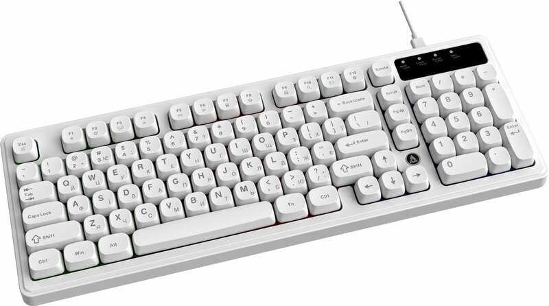 Клавіатура Ajazz AF98 Black USB-C White (AF98-W)