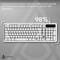 Фото - Клавіатура Ajazz AF98 Black USB-C White (AF98-W) | click.ua