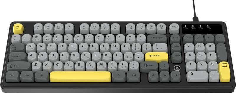 Клавіатура Ajazz AF98 Black USB-C Black Gray Yellow (AF98-BGY)