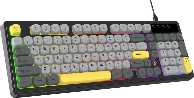 Клавіатура Ajazz AF98 Black USB-C Black Gray Yellow (AF98-BGY)