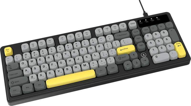 Клавіатура Ajazz AF98 Black USB-C Black Gray Yellow (AF98-BGY)