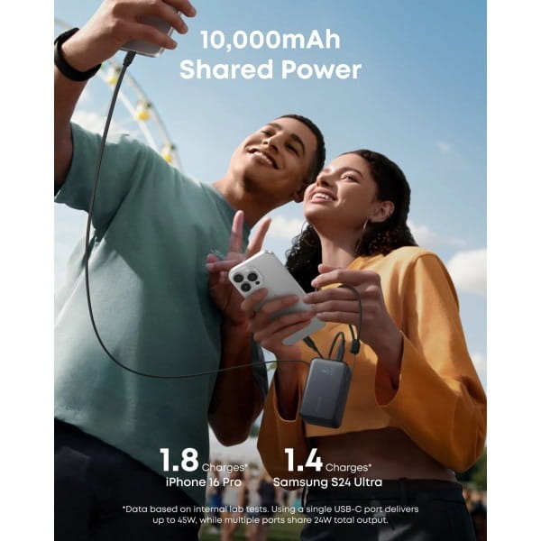 Универсальная мобильная батарея Anker Nano 10000mAh 45W Black (A1638H11)