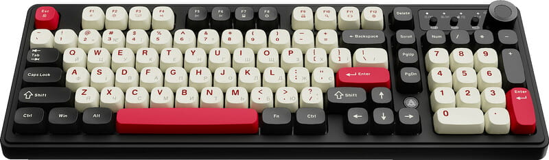 Клавиатура беспроводная Ajazz AF98 Plus Black Shark Red (AF98-PLUS-BSR)