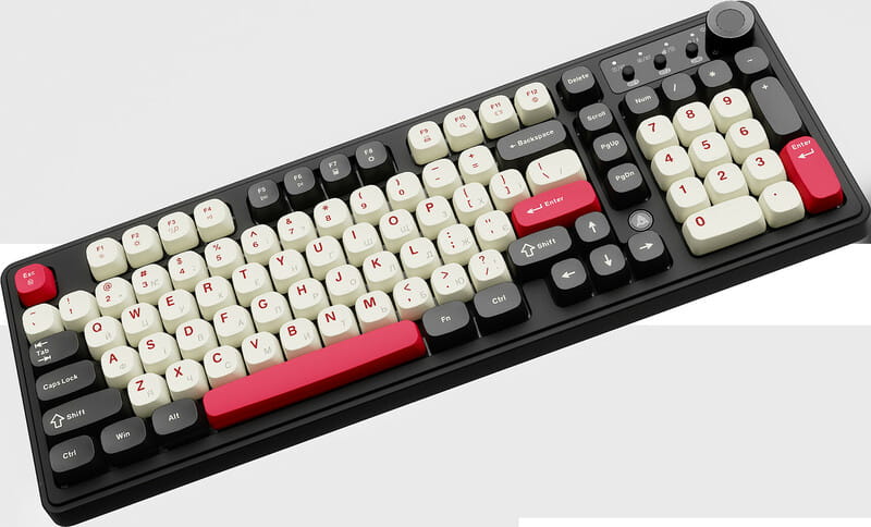 Клавиатура беспроводная Ajazz AF98 Plus Black Shark Red (AF98-PLUS-BSR)