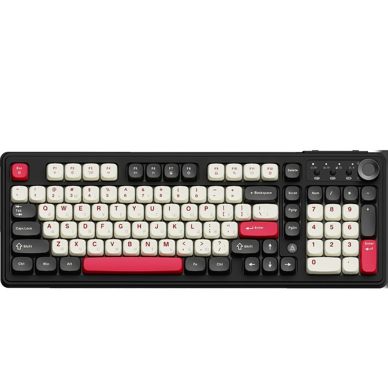 Клавиатура беспроводная Ajazz AF98 Plus Black Shark Red (AF98-PLUS-BSR)