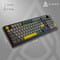 Фото - Клавіатура бездротова Ajazz AF98 Plus Black Gray Yellow (AF98-PLUS-BGY) | click.ua