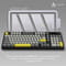 Фото - Клавіатура бездротова Ajazz AF98 Plus Black Gray Yellow (AF98-PLUS-BGY) | click.ua