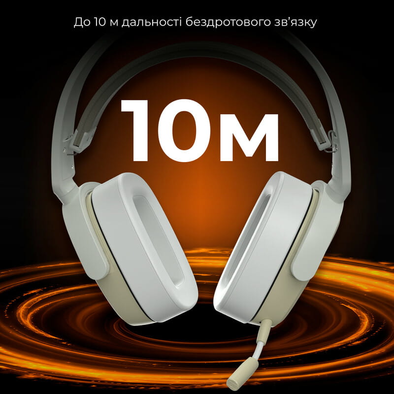Bluetooth-гарнітура Ajazz AHM09 MAX 3-Mode Grey (AHM09-MAX-GW)