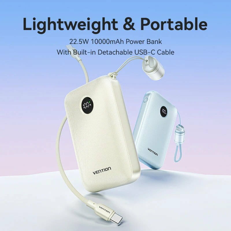 Універсальна мобільна батарея Vention 10000mAh 22.5W Blue (FKAL0-C)